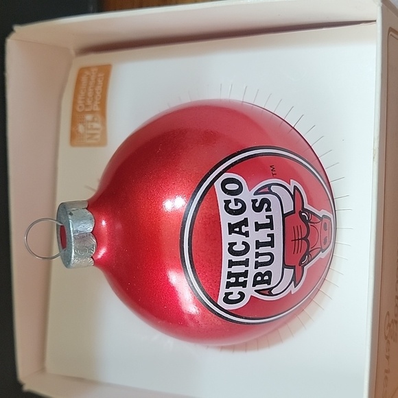 Set of Vintage Chicago Bulls Christmas Ornaments - Picture 2 of 5